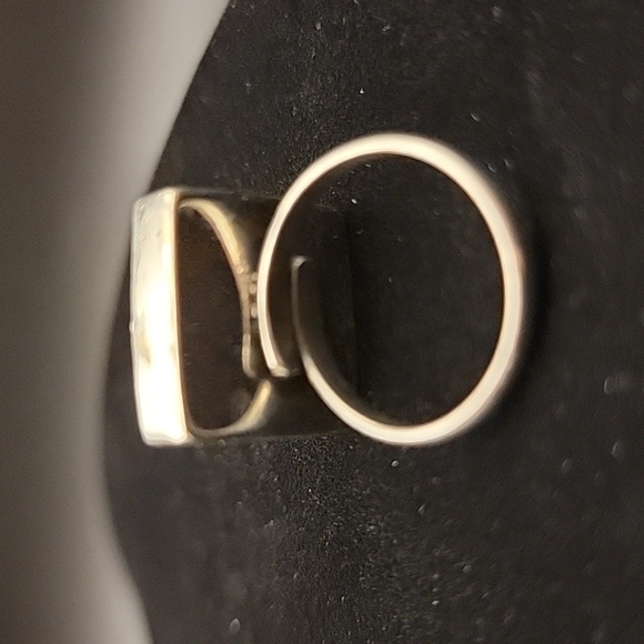 13gms Tibetan Turquoise Red Coral Nepali Tribal Gemstone Ring Adjutable Silver - Picture 3 of 6